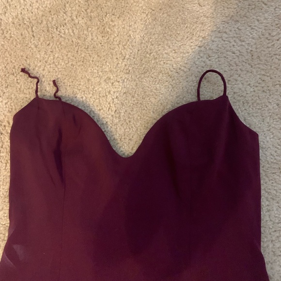 Jay Godfrey Harrah Gown Spaghetti Strap Slit Dress - Has Flaws/Broken Straps - Picture 7 of 8